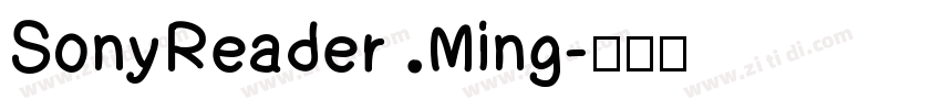 SonyReader Ming字体转换